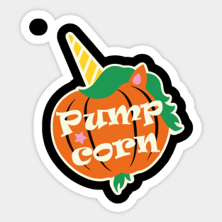 Magical Pumpkin Unicorn Sticker